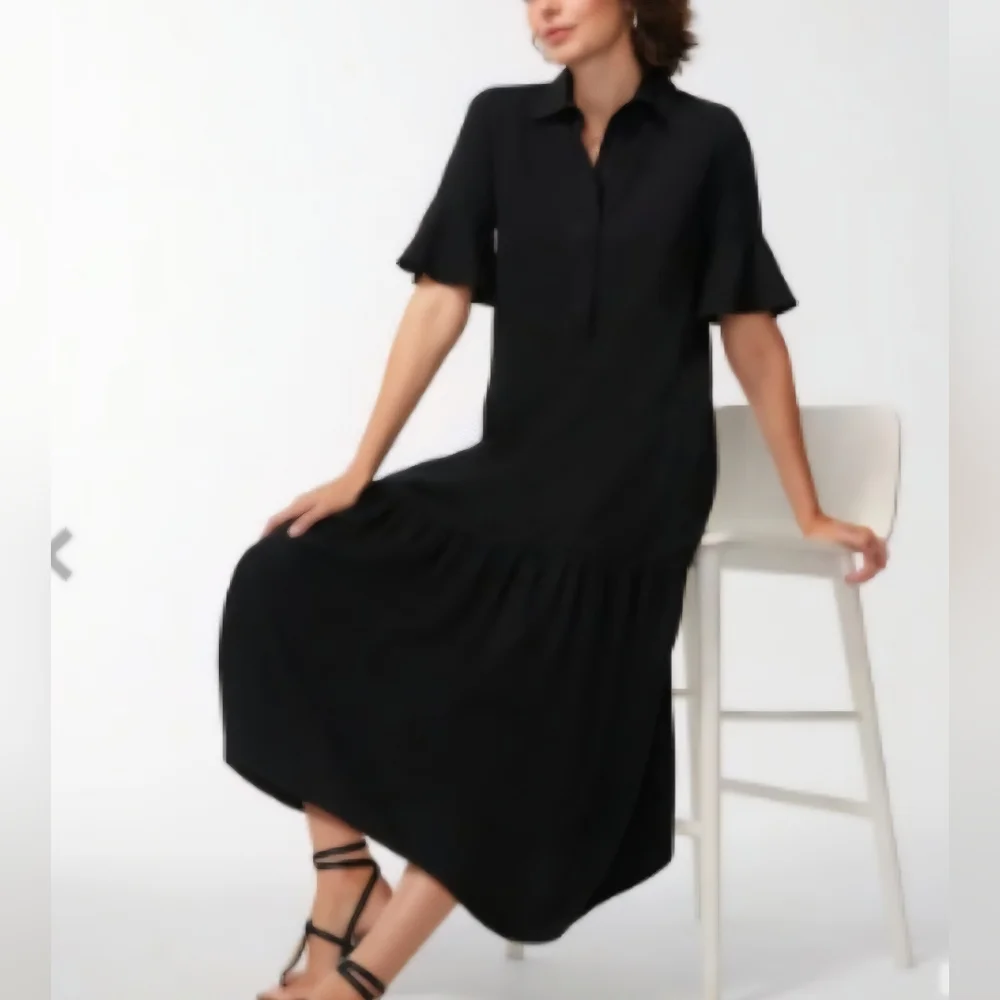 Chico's Classic Black Midi Dress - Picture 2 of 6
